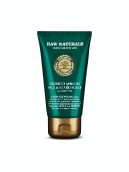 Raw Naturals Apricot Face & Beard Scrub Vegano Esfoliante 75ml