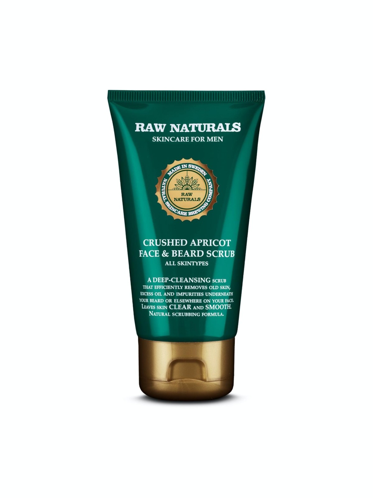 Raw Naturals Apricot Face & Beard Scrub Vegano Esfoliante 75ml