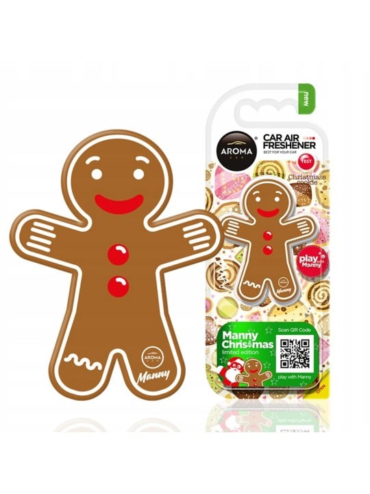 Aroma Car Manny Christmas Gingerbread Deodorante per auto