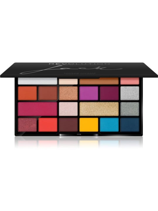 Palette di ombretti Jack di Makeup Revolution 16 pezzi 26 g
