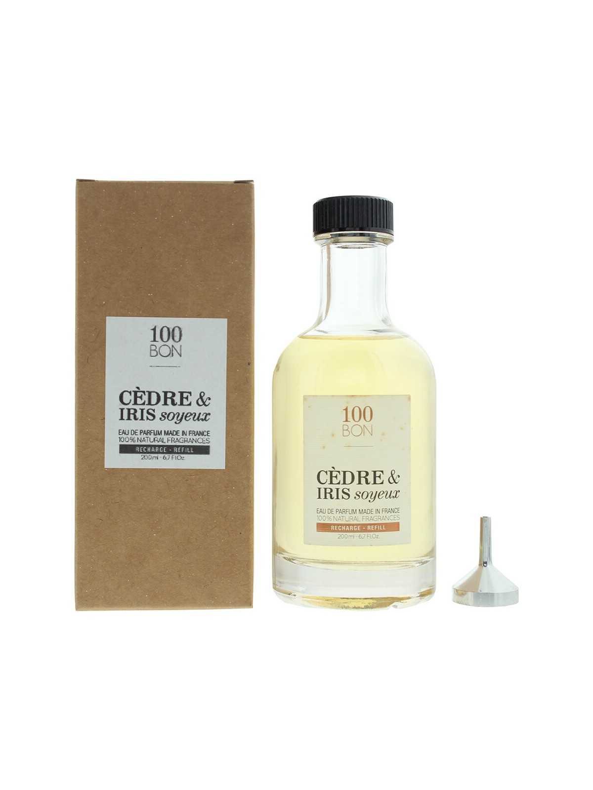 100 Bon Cedre & Iris Soyeux Eau De Parfum unisex ricarica 200ml