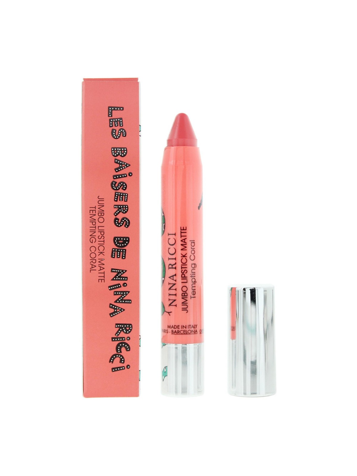 Rossetto liquido opaco jumbo Nina Ricci Tempting Coral 25 g