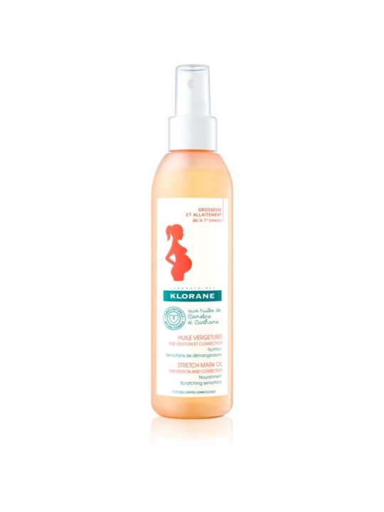 Olio da massaggio antismagliature Klorane Mum 200ml