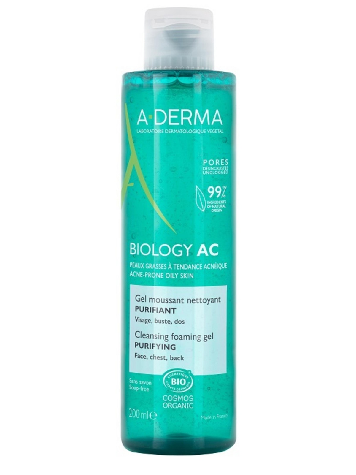A-Derma Biology AC Gel detergente purificante 200ml