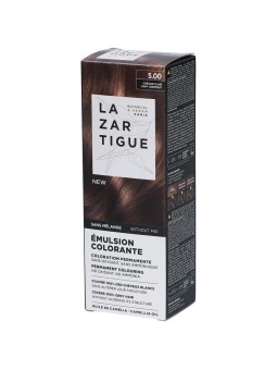 Lazartigue Emulsion Colorante Tintura Permanente per Capelli 5.00 Castano Chiaro 60ml