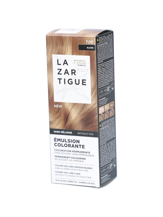 Lazartigue Emulsion Colorante Ammonia Permanent Hair Dye 7.00 Blond 60ml