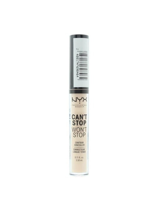 Correttore liquido opacizzante vegano Nyx Can't Stop Won't Stop tonalità avorio chiaro 35ml