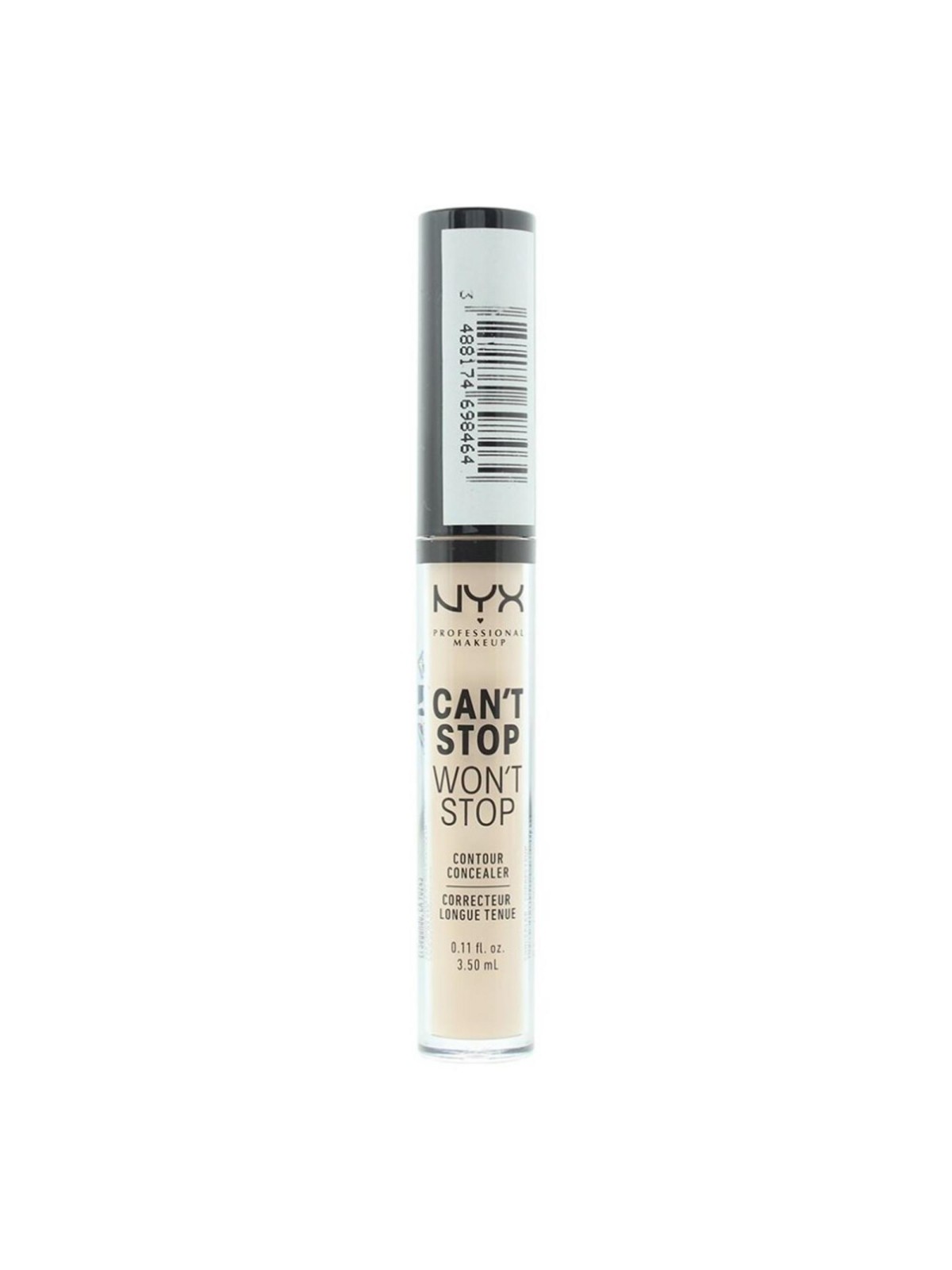 Correttore liquido opacizzante vegano Nyx Can't Stop Won't Stop tonalità avorio chiaro 35ml