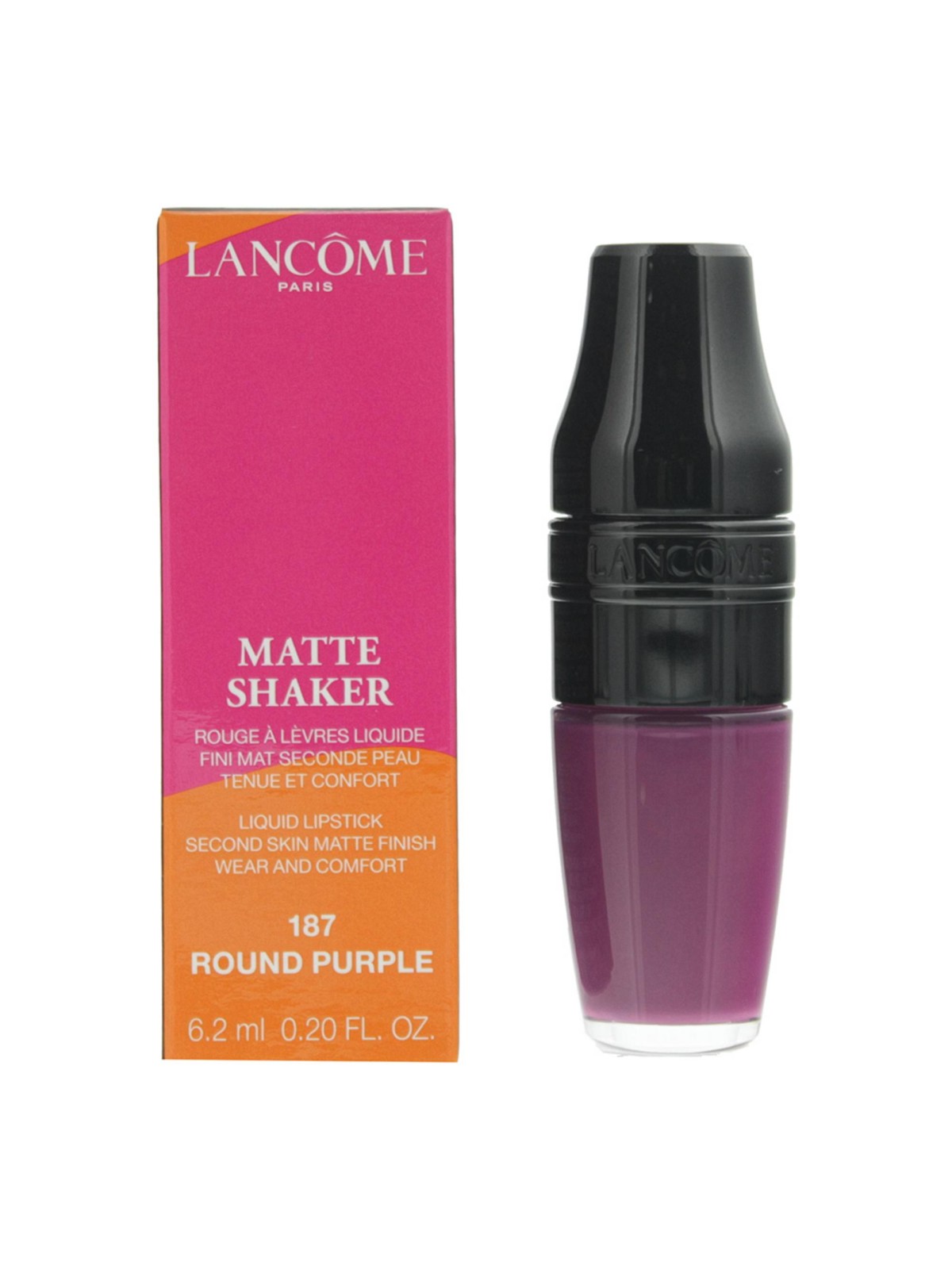 Rossetto liquido Lancôme Matte Shaker tonalità 187 viola 62ml.
