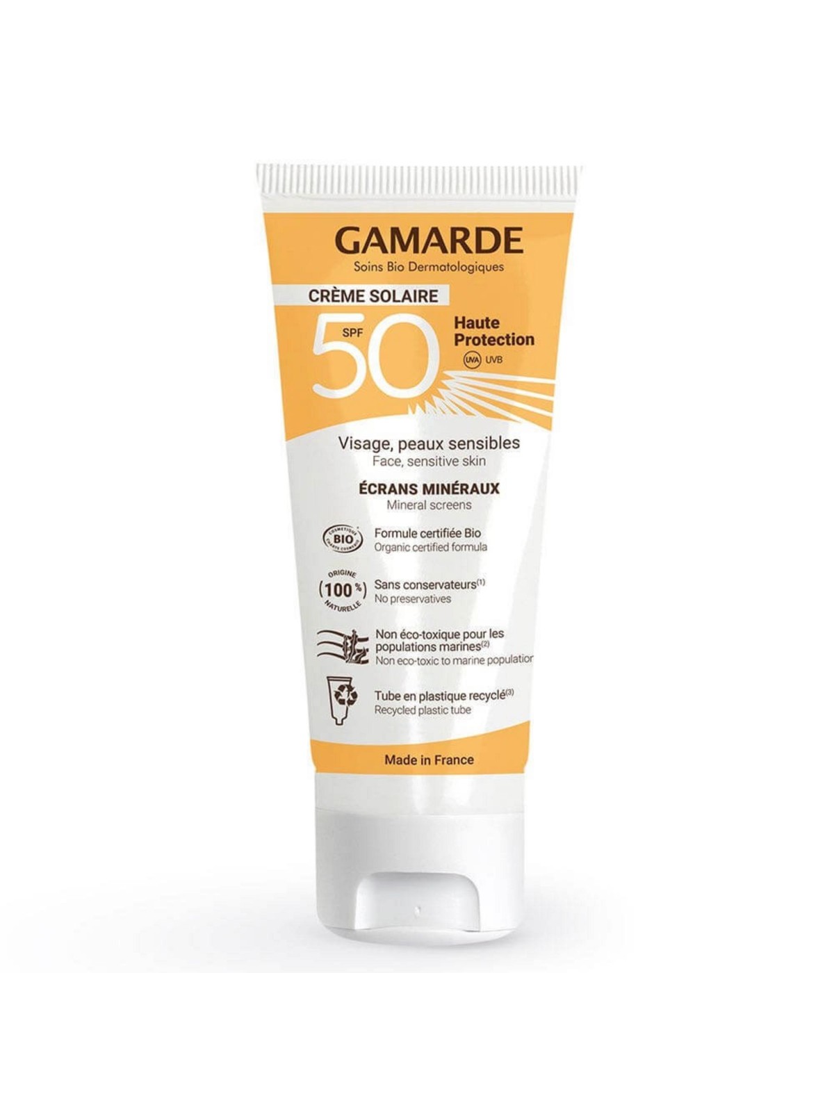 Gamarde Bio Crema solare protettiva per il viso SPF 50 40ml