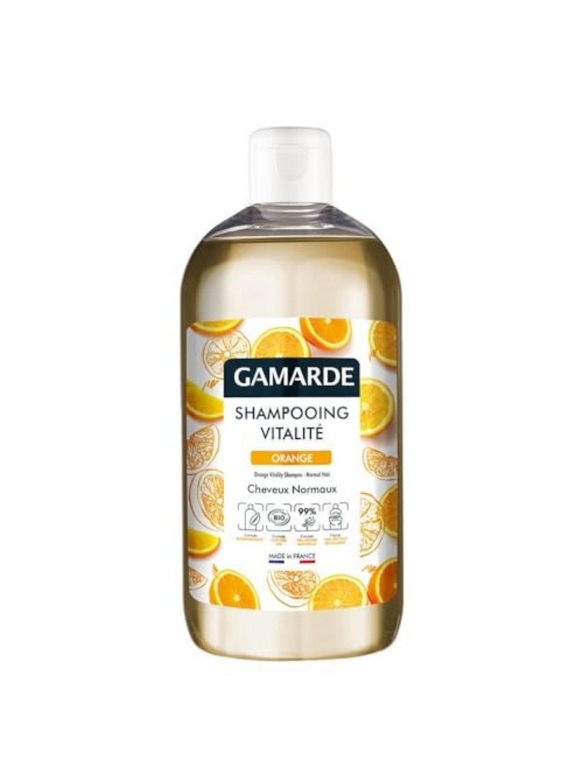 Shampoo rivitalizzante Gamarde Bio all'arancia 500ml