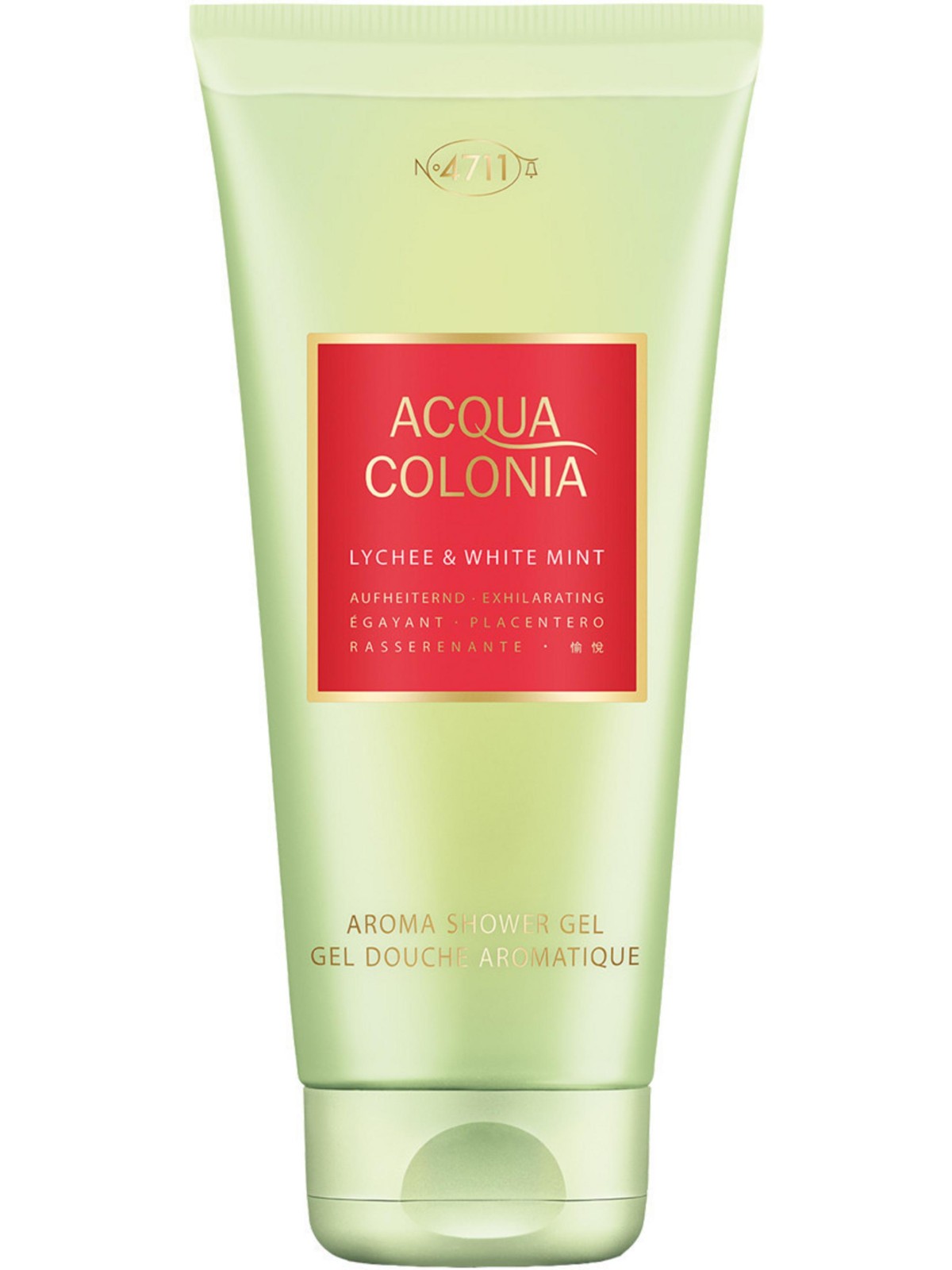 4711 Acqua Colonia Gel Doccia Idratante Litchi e Menta Bianca Corpo Tutti i Tipi di Pelle 200ml