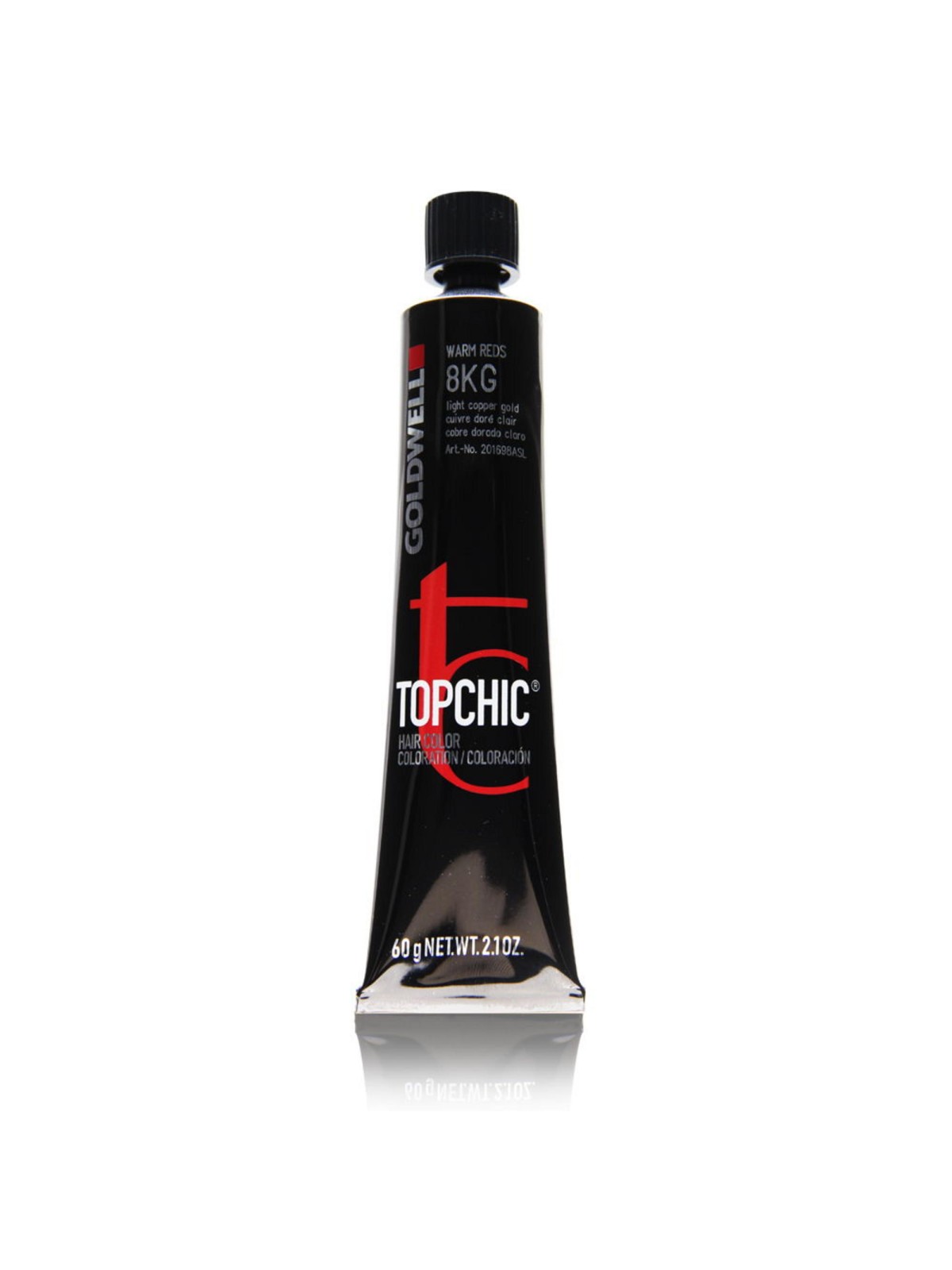 Tintura per capelli permanente Goldwell TopChic 8KG Rame chiaro dorato 60ml