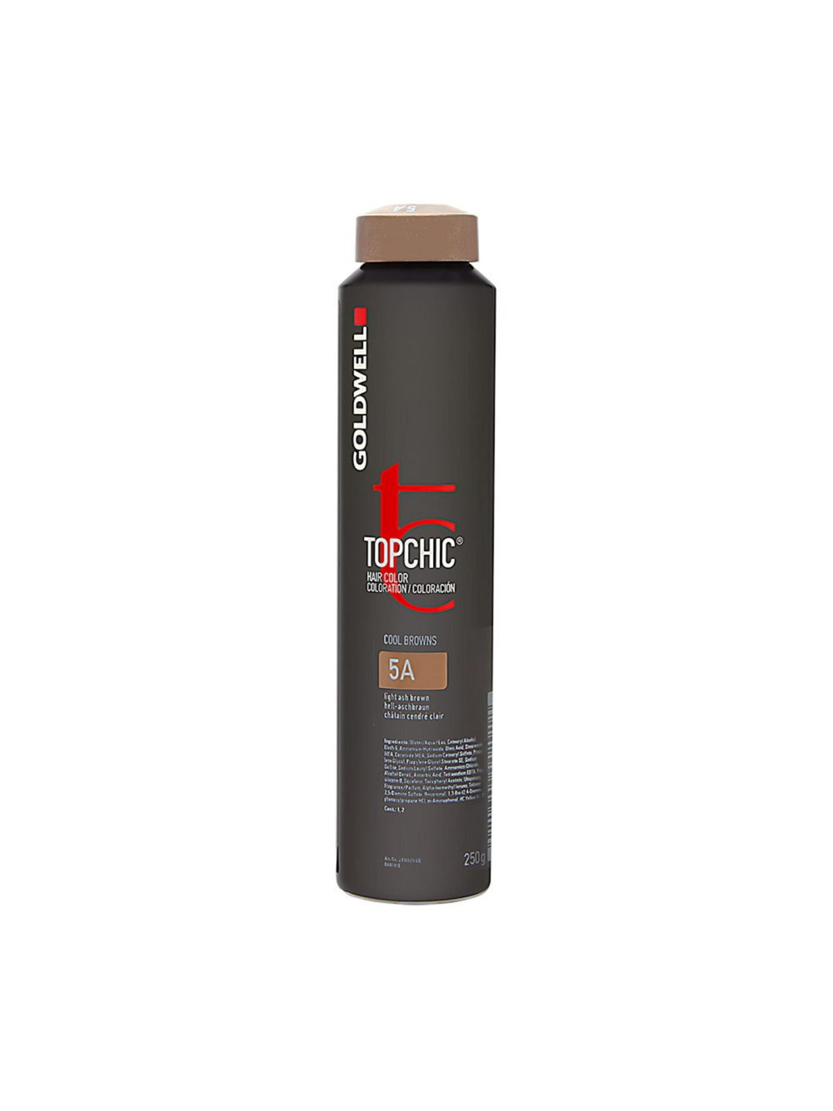 Tintura per capelli permanente Goldwell TopChic 5A Castano cenere chiaro 250ml