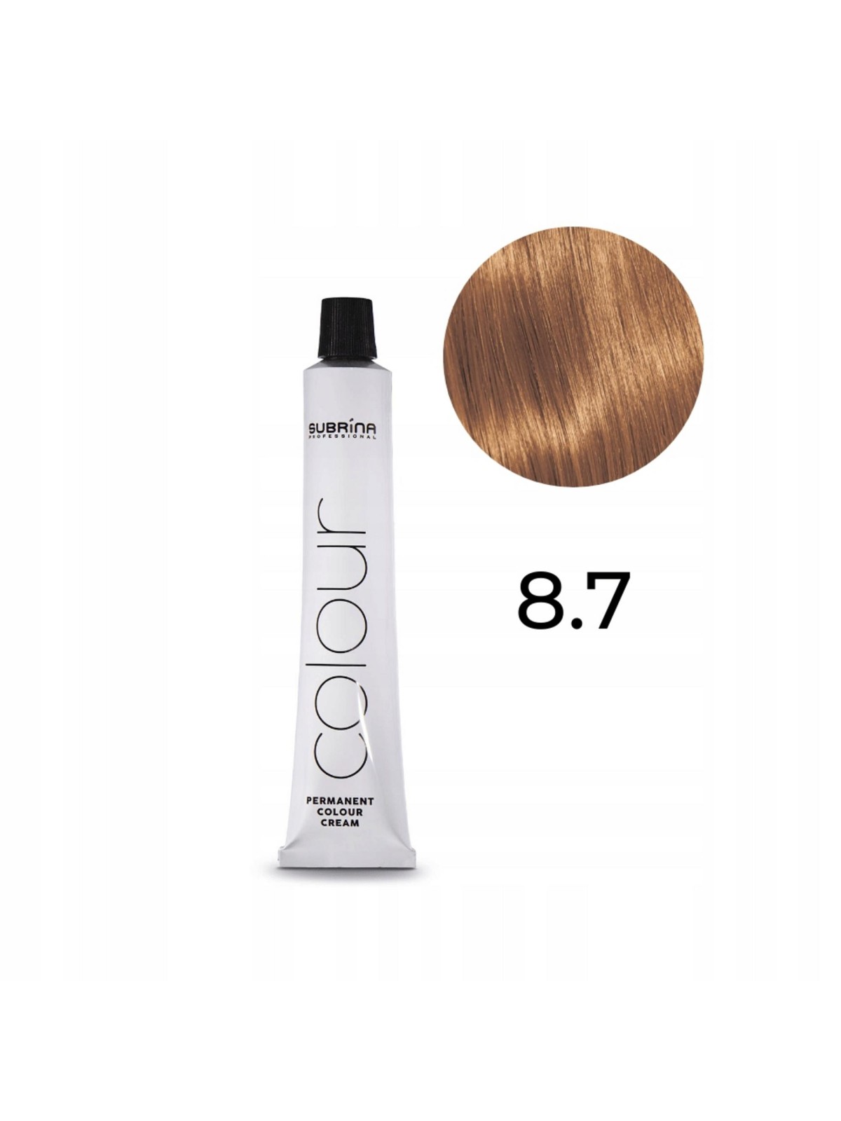 Subrina Professional Tintura Permanente per Capelli 8.7 Biondo Chiaro Castano 100ml