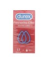 Set di 12 preservativi Durex Fetherlite Thin in lattice trasparente sottili al tatto.