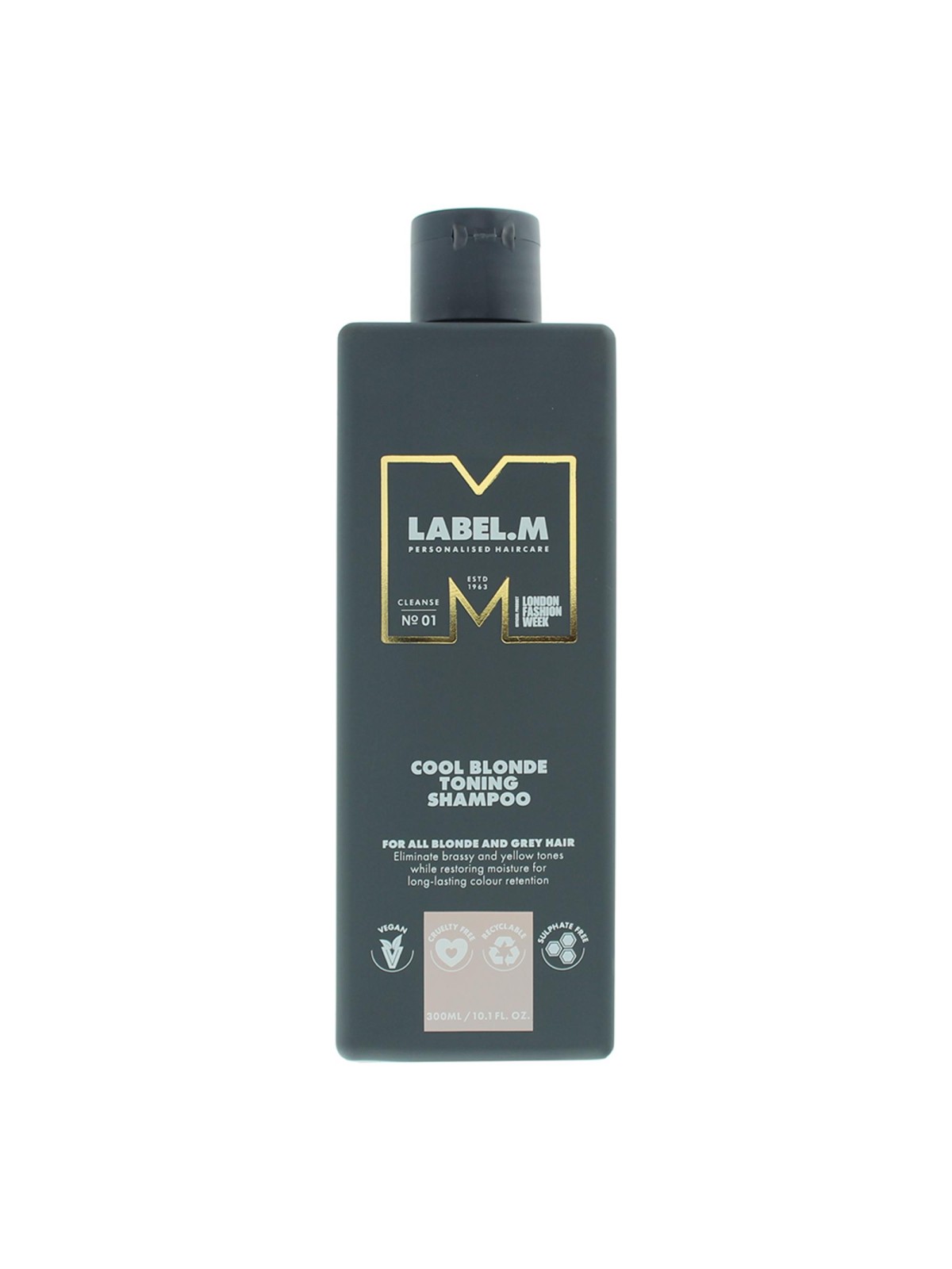 Label.M Shampoo per capelli biondi freddi per neutralizzare i toni gialli 300ml
