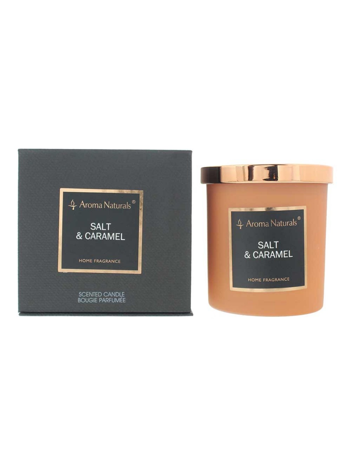 Candela profumata al sale e caramello Aroma Naturals 215 g