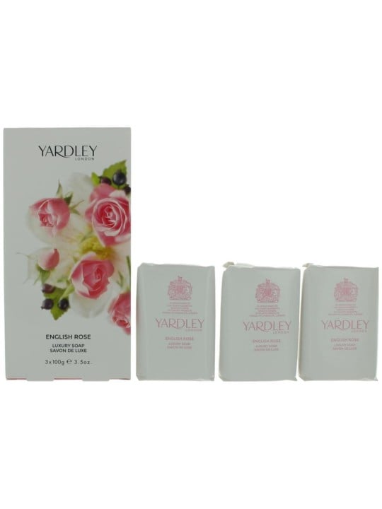 Set Trio di saponette profumate alla rosa inglese Yardley 100 g