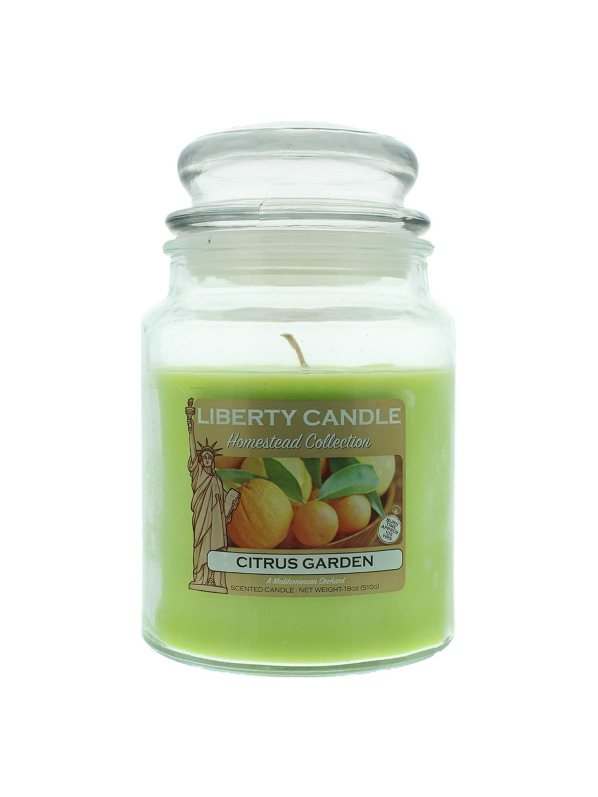 Liberty Candle Homestead Collection Citrus Garden Candela profumata al profumo di agrumi 510 g