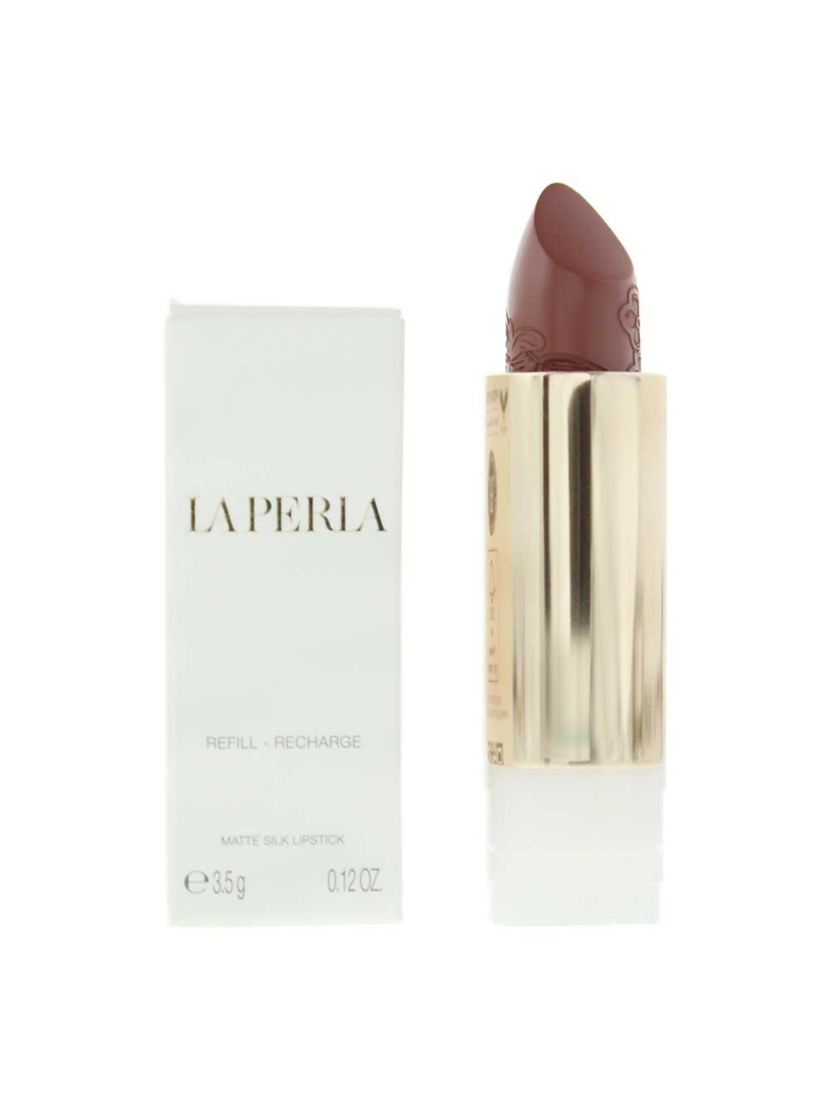 Rossetto La Perla Matte Silk Matte Cream 111 Rosso Auburn ricarica 35 g
