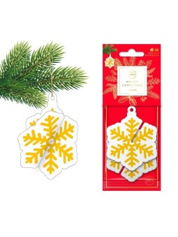 Aroma Car Xmas 3D Snowflake Cinnamon Room Light Deodorante per ambienti