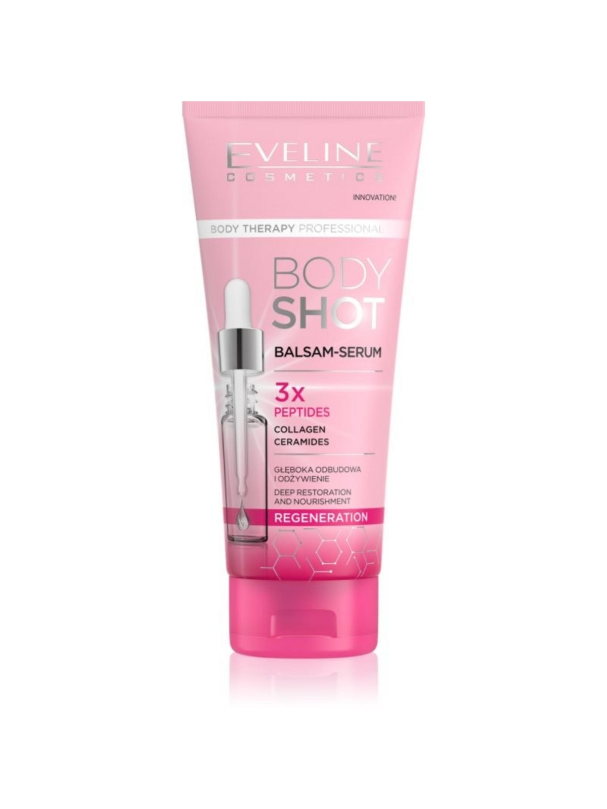 Eveline Cosmetics Body Therapy Professional Balsamo Rigenerante Mattutino con Peptidi Collagene e Ceramide 200ml