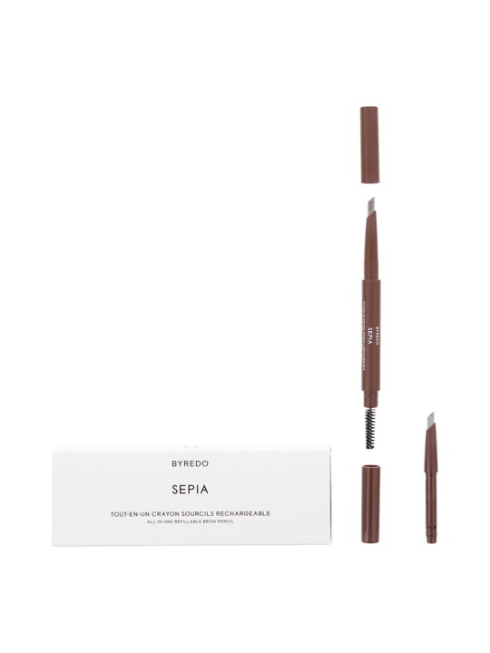 Byredo Matita per sopracciglia in crema a doppia punta con pennello 2 in 1 colore 02 Sepia 05 g