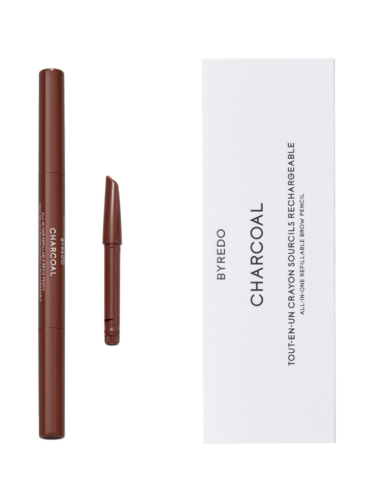 Set Duo Byredo All-In-One Brow Pencil Eyebrow Cream Pencil & Brush 2-In-1 04 Charcoal 2 pz 0.25 g