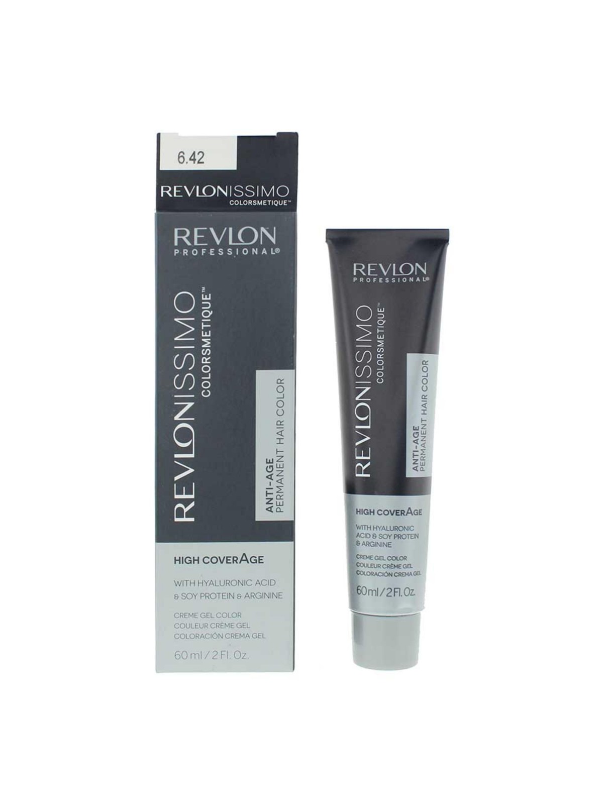 Tintura per capelli permanente Revlon Revlonissimo Colorsmetique 6.42 Biondo Castano Scuro Perlato 60ml
