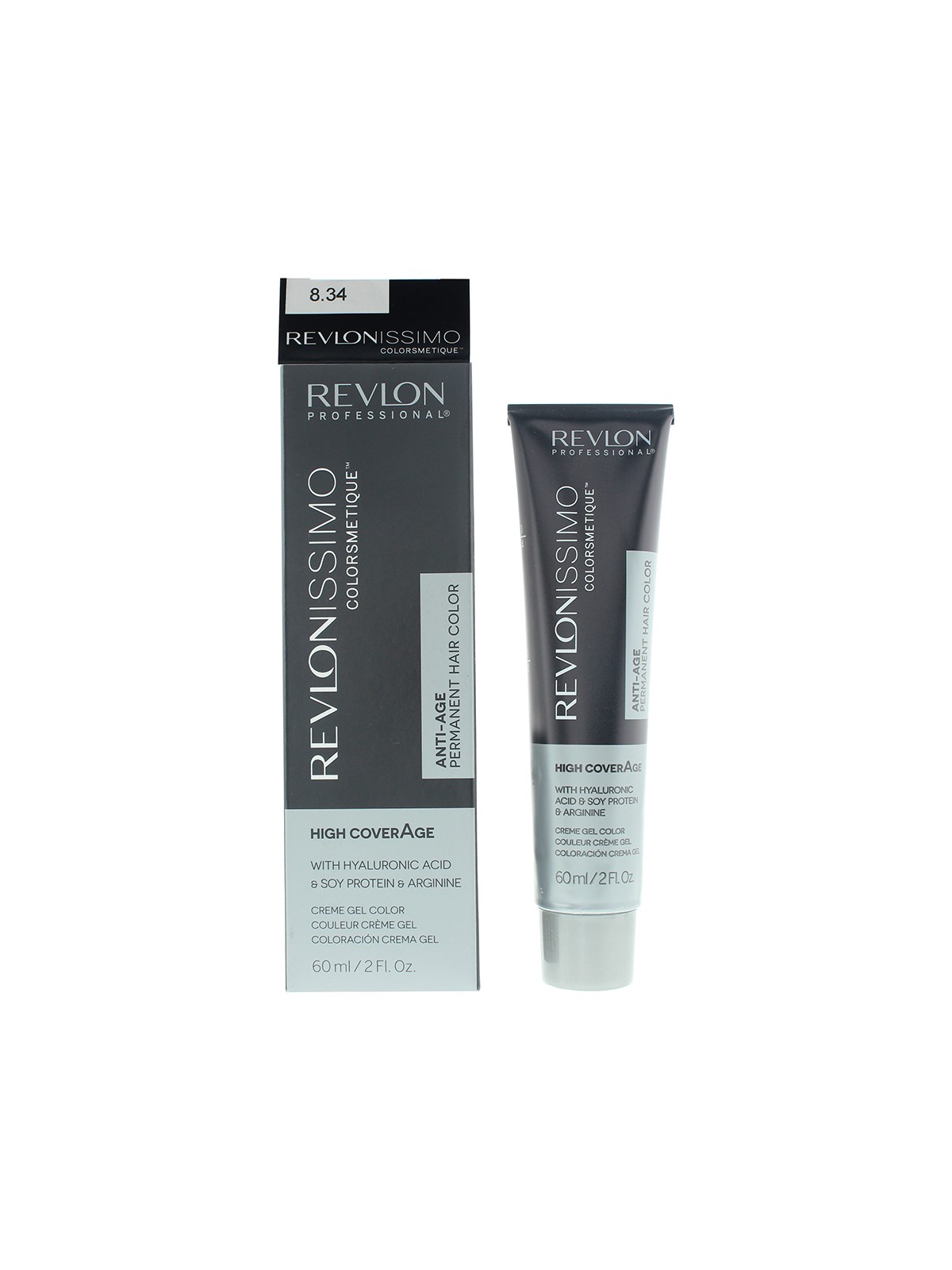 Tintura per capelli permanente Revlon Colorsmetique KER-HA Complex™ 8.34 Biondo Nocciola Chiaro 60ml