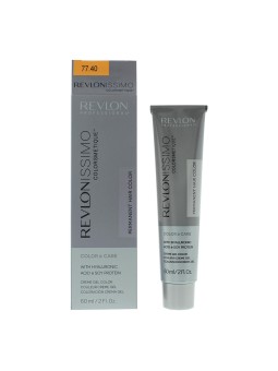 Revlon Revlonissimo Colorsmetique Tintura Permanente per Capelli 77.40 Colore Rame Chiaro Intenso 60ml