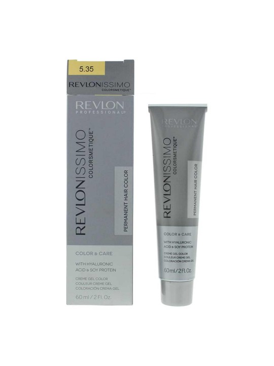 Tintura per capelli permanente Revlon Revlonissimo Colorsmetique 5.35 Castano Ambra Chiaro 60ml