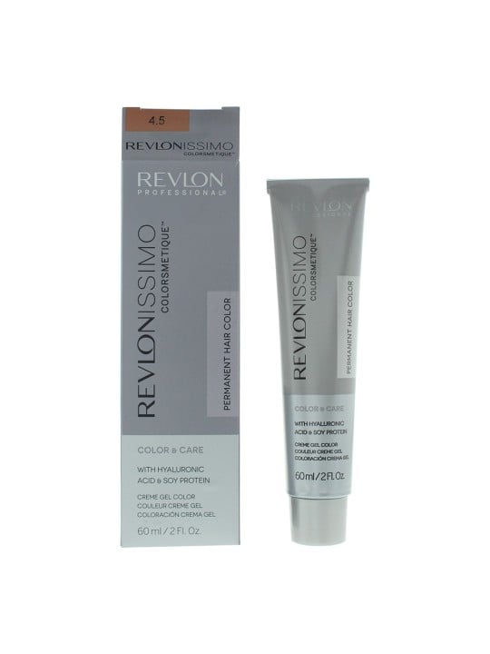 Tintura per capelli permanente Revlon Colorsmetique con acido ialuronico colore 4.5 castano mogano medio 60ml.