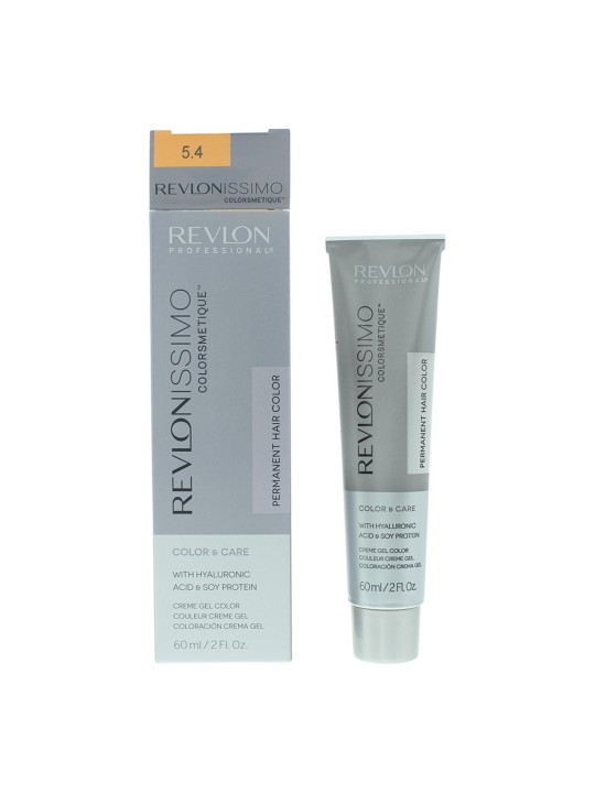 Tintura per capelli permanente Revlon Revlonissimo Colorsmetique 5.4 Castano Rame Chiaro 60ml