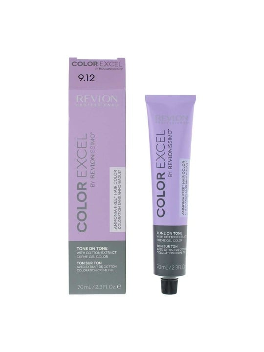 Tintura per capelli semipermanente Revlon Color Excel 9.12 Biondo cenere iridescente chiarissimo 70ml