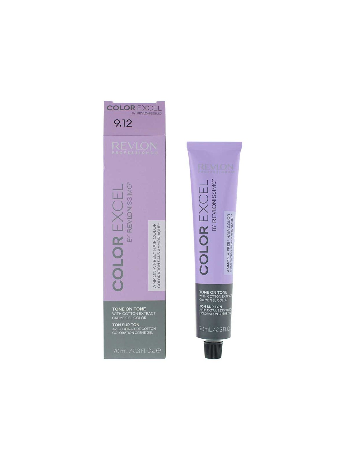 Tintura per capelli semipermanente Revlon Color Excel 9.12 Biondo cenere iridescente chiarissimo 70ml