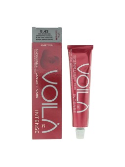 Tintura per capelli permanente intensa Intercosmo Voila 3C 8.43 Biondo dorato ramato chiaro 60ml