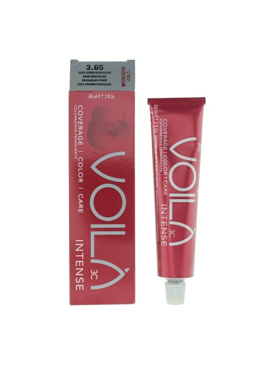 Tintura per capelli permanente intensa Intercosmo Voila 3C 3.65 Beaujolais scuro 60ml