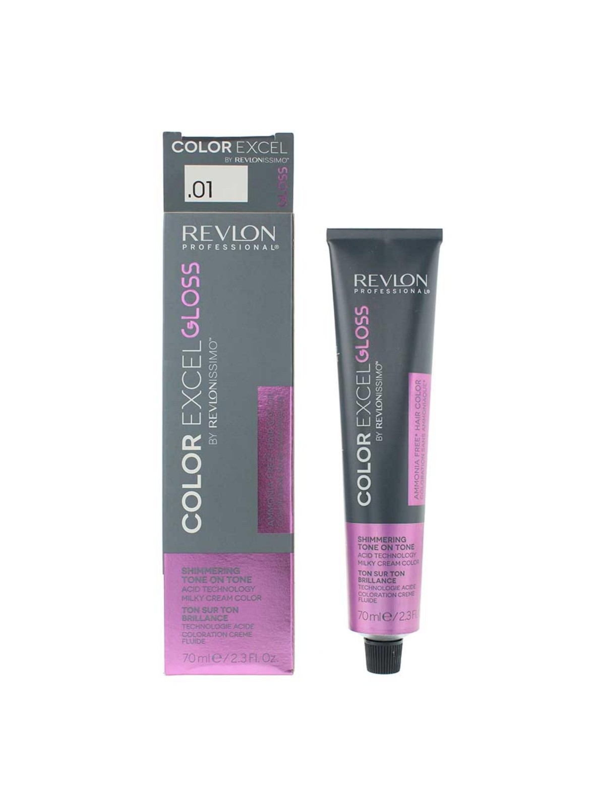 Revlon Color Excel Gloss Tintura per Capelli Gloss 01 Anti-Arancione Tonalizzante Anti-Arancione 70ml