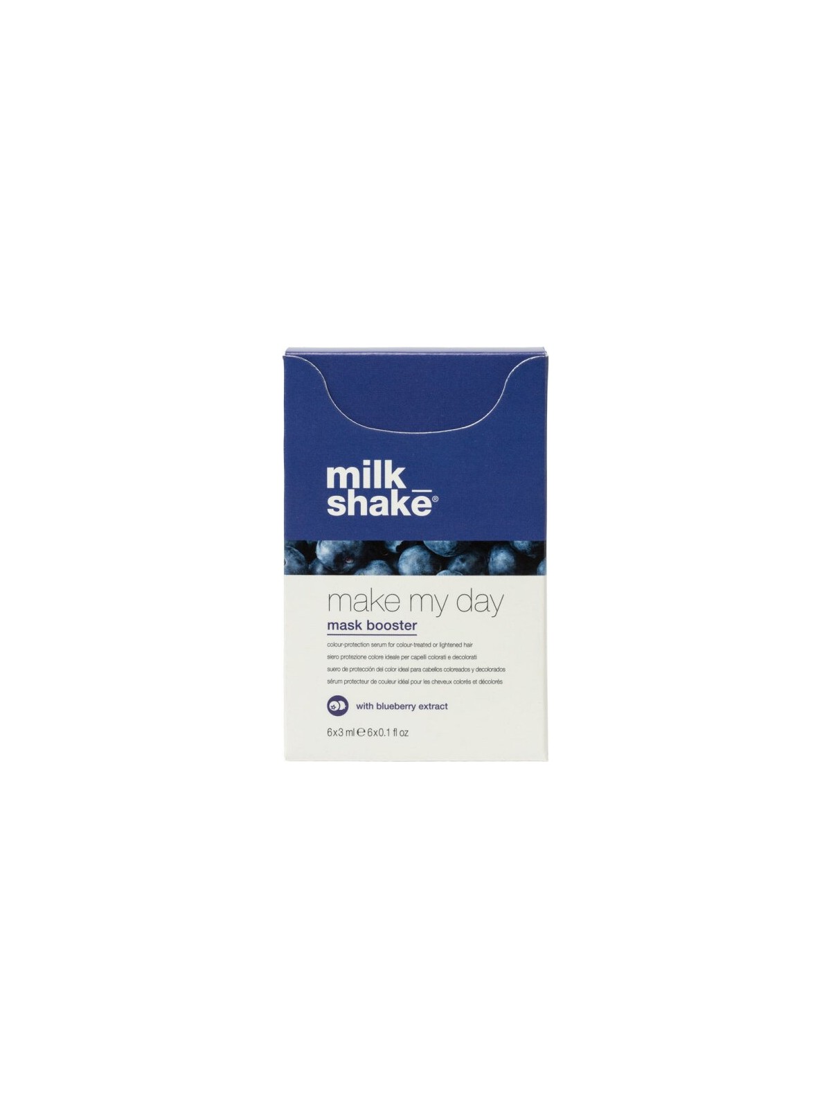 Set Milk Shake Make My Day Siero per capelli al mirtillo per la protezione del colore 6 pezzi 3ml