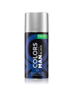 Benetton Colors Man Black Deodorante Spray Antitraspirante Speziato uomo 150ml
