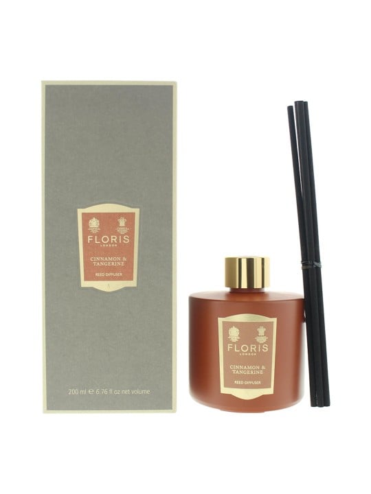 Diffusore di aromi a bastoncini Floris Of London Cannella e Mandarino Marrone 200ml