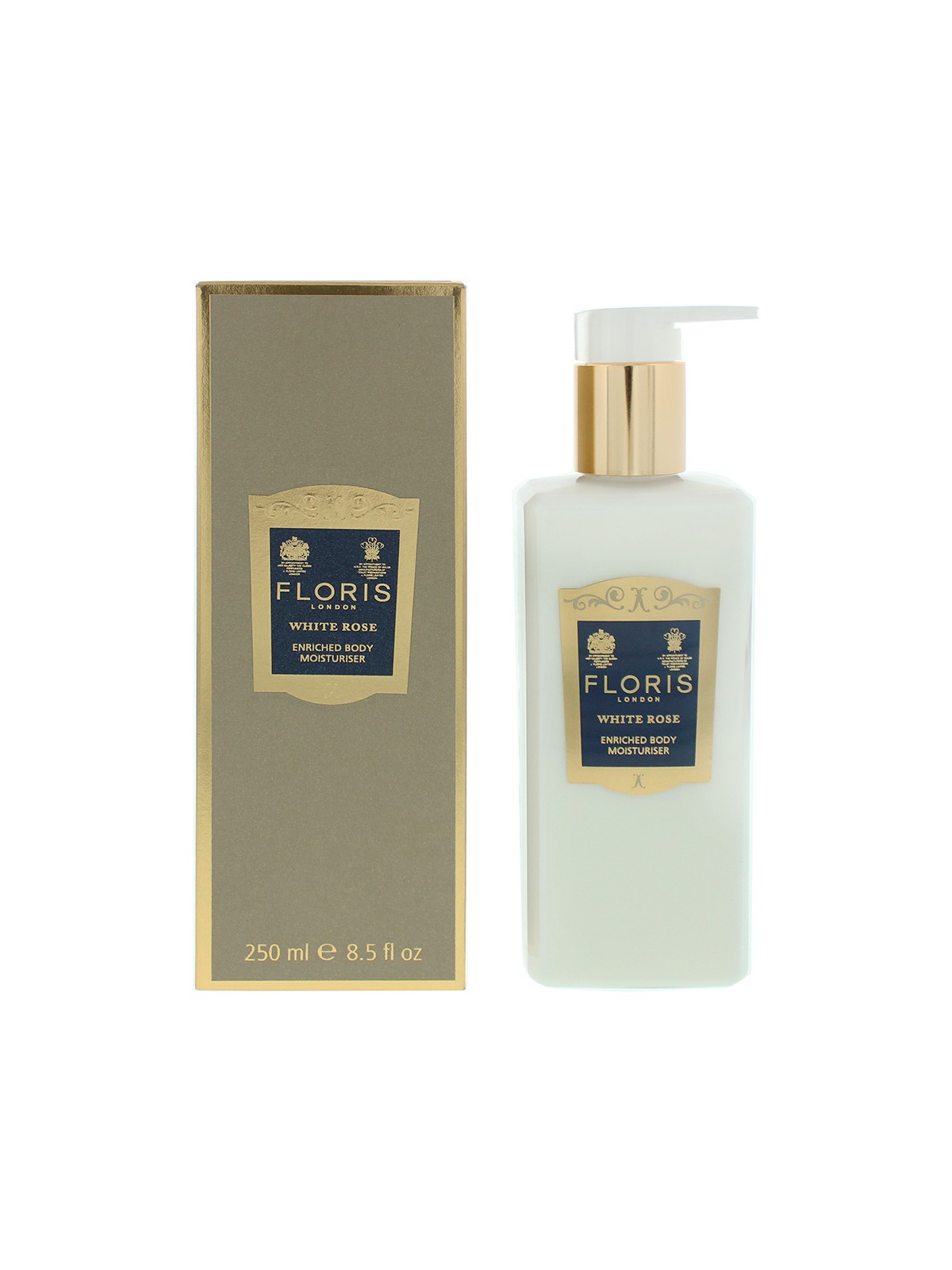 Lozione corpo di lusso alla rosa bianca Floris Of London 250ml