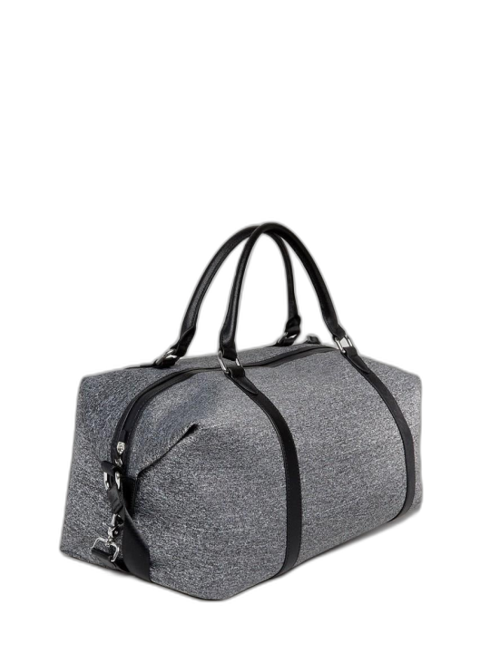 Borsa da weekend in tessuto generica Abercrombie & Fitch borsa a mano grigia da uomo