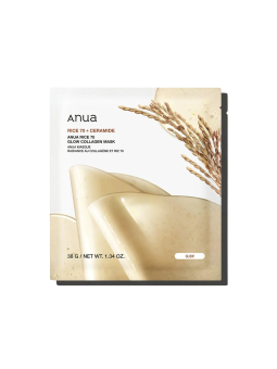 Set di maschere viso illuminanti Anua Rice 70 Glow Collagen Glow Sheet Mask 4 pezzi 38 g