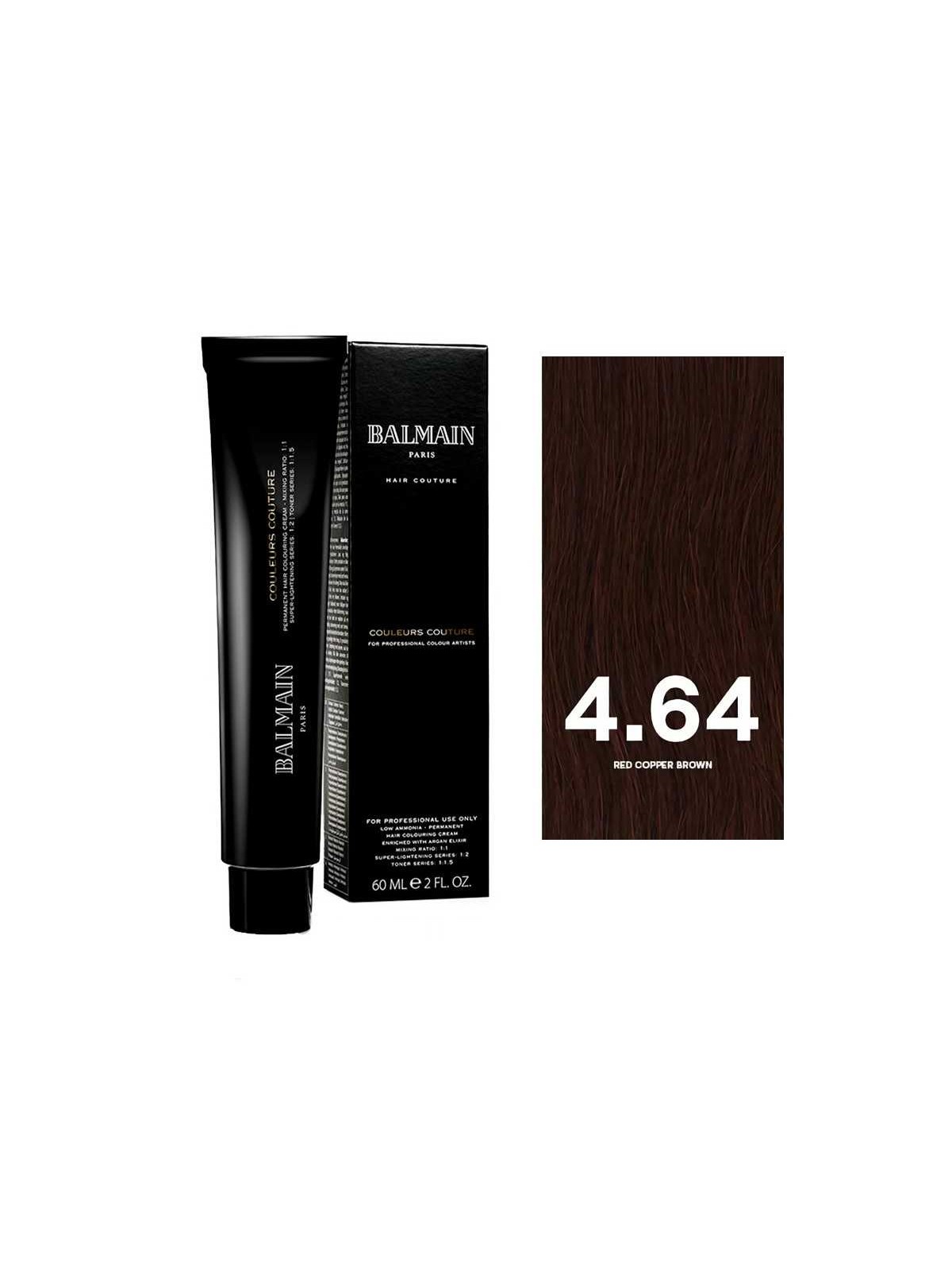 Balmain Professionnel Couleurs Couture Tintura Permanente Per Capelli 4.64 Rosso Rame Marrone 60ml