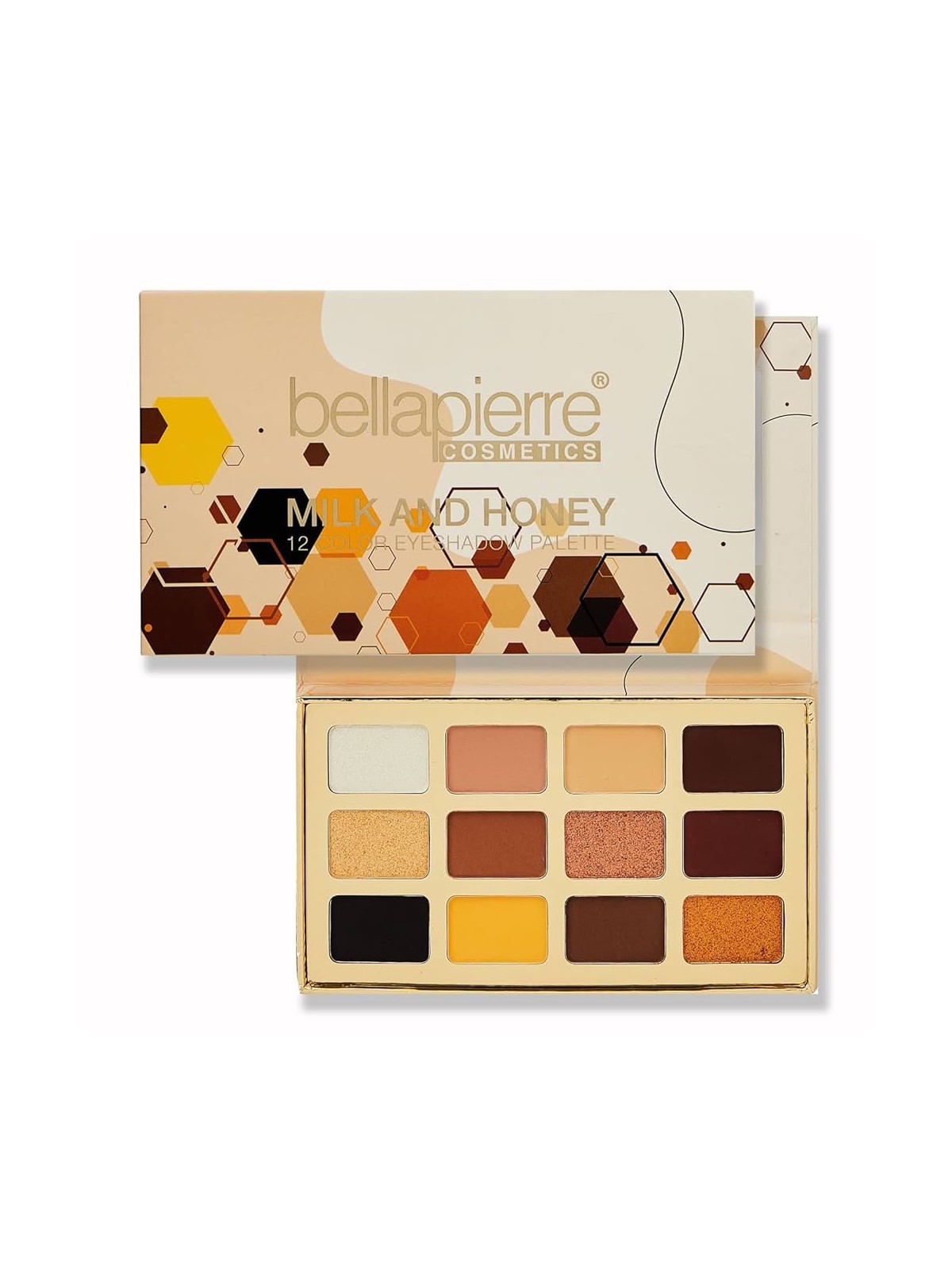 Palette di ombretti Bellapierre Milk & Honey 12 tonalità 25 g