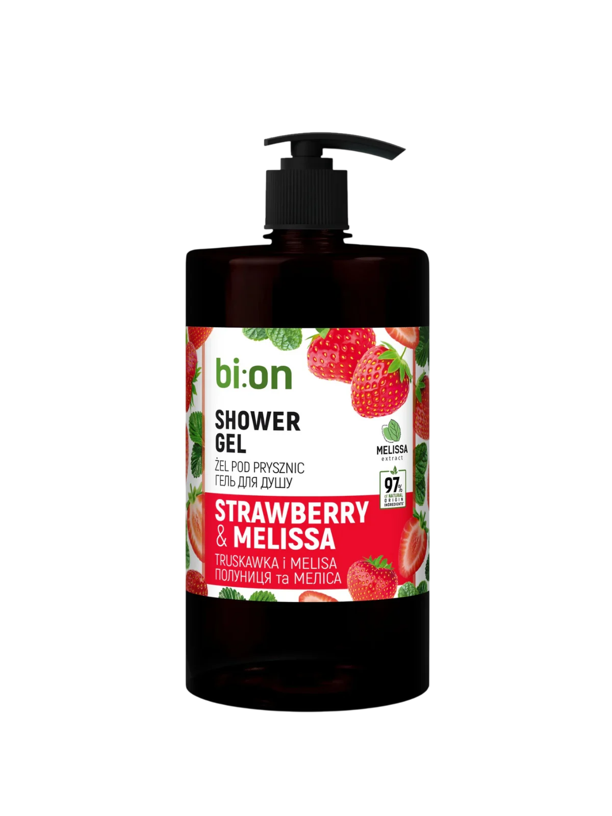 Bio Naturell Gel Doccia Fragola e Melisa per Tutti i Tipi di Pelle 946ml
