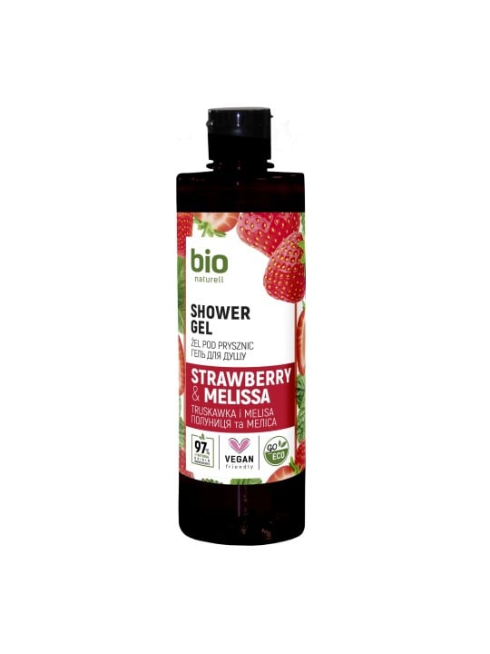 Bio Naturell Gel doccia idratante fragola e melissa per tutti i tipi di pelle 437ml
